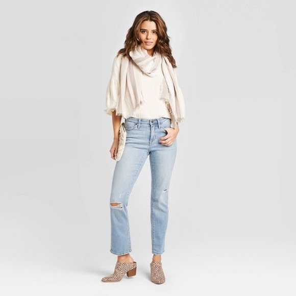 Universal Thread Denim - High-Rise Cropped Straight Jeans Universal Thread